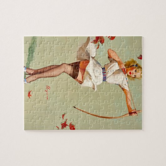 Archery Pin-Up Girl Legpuzzel (Horizontaal)