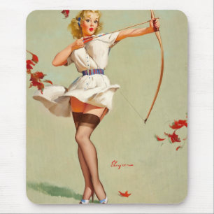 Archery Pin-Up Girl Muismat