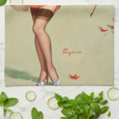 Archery Pin-Up Girl Theedoek (Gevouwen)