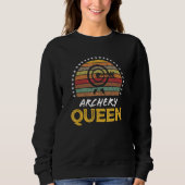 Archery Queen Retro Vintage Graphic Trui (Voorkant)