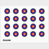 archery ronde sticker (Vel)