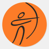 Archery Ronde Sticker (Voorkant)