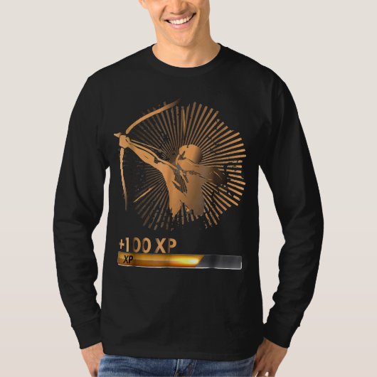 Archery Skill Plus 100 Xp Gamer Graphic T-shirt (Voorkant)