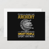 Archery Smart People Sport Arrow Bow Briefkaart (Voorkant / Achterkant)