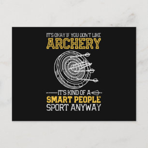 Archery Smart People Sport Arrow Bow Briefkaart