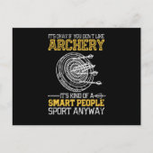 Archery Smart People Sport Arrow Bow Briefkaart (Voorkant)