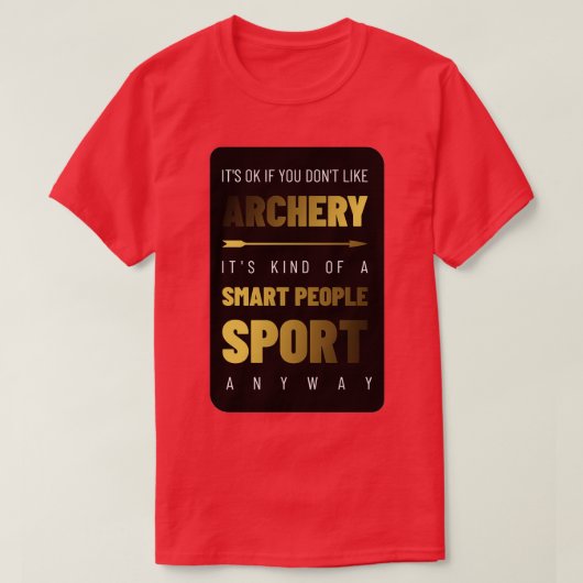 Archery Smart People Sport T-shirt (Design voorkant)