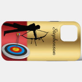 Archery Sport archer en target Personalize Case-Mate iPhone Case (Achterkant (horizontaal))