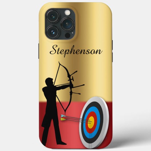 Archery Sport archer en target Personalize Case-Mate iPhone Case (Achterkant)