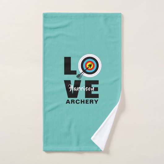 Archery Sport Cool Typografie Archers gepersonalis Handdoek (Handdoek)