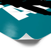 Archery Sport Cool Typografie Archers Grafisch Poster (Hoek)