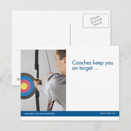 Archery Sportscard Briefkaart (Voorkant / Achterkant)