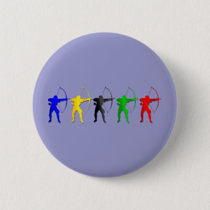 Archery Summer GamesArcher Sports Ronde Button 5,7 Cm