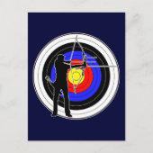 Archery & target 01 briefkaart (Voorkant)