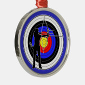 Archery & target 01 metalen ornament (Rechts)