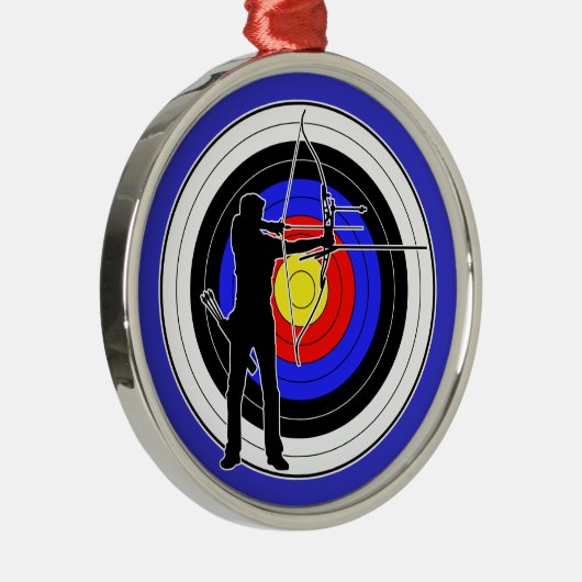 Archery & target 01 metalen ornament (Rechts)