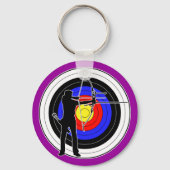 Archery & target 01 sleutelhanger (Voorkant)