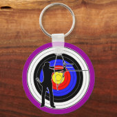 Archery & target 01 sleutelhanger (Voorkant)