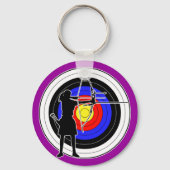 Archery & target 02 sleutelhanger (Voorkant)