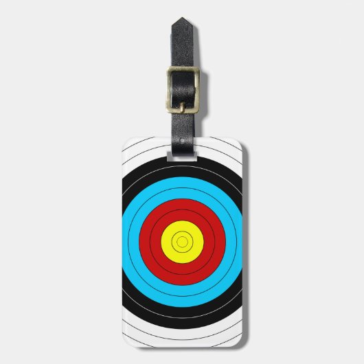 Archery Target Bagagelabel (Voorkant verticaal)