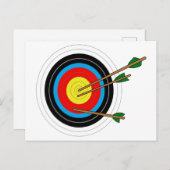Archery Target Briefkaart (Voorkant / Achterkant)