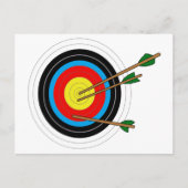 Archery Target Briefkaart (Voorkant)