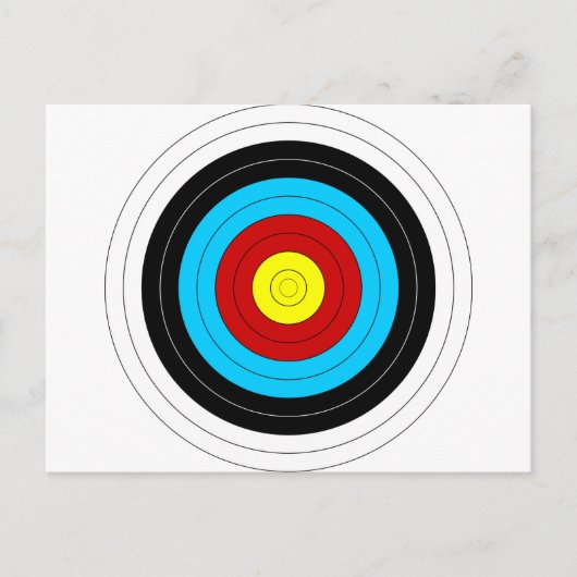 Archery Target Briefkaart (Voorkant)