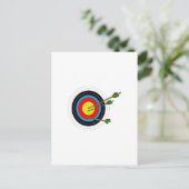ARCHERY TARGET BRIEFKAART (Staand voorkant)