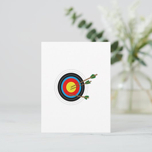 ARCHERY TARGET BRIEFKAART (Staand voorkant)
