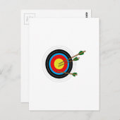 ARCHERY TARGET BRIEFKAART (Voorkant / Achterkant)