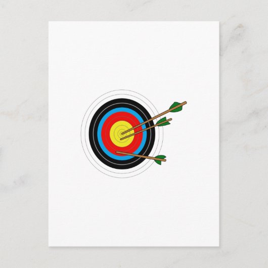 ARCHERY TARGET BRIEFKAART (Voorkant)