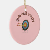 Archery Target Bullseye Keramisch Ornament (Rechts)