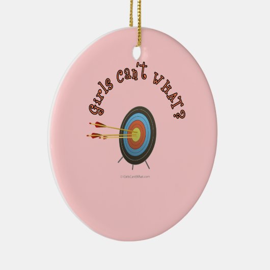 Archery Target Bullseye Keramisch Ornament (Rechts)
