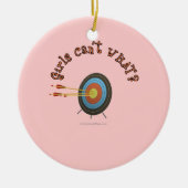Archery Target Bullseye Keramisch Ornament (Voorkant)