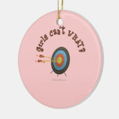 Archery Target Bullseye Keramisch Ornament (Links)