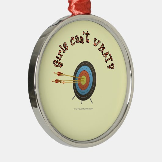 Archery Target Bullseye Metalen Ornament (Rechts)