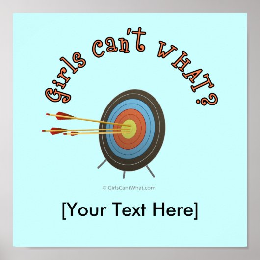 Archery Target Bullseye Poster (Voorkant)