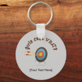 Archery Target Bullseye Sleutelhanger (Voorkant)