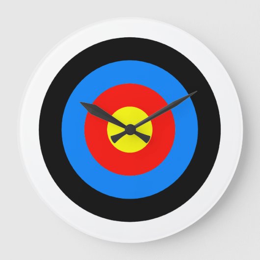 Archery Target Clock Grote Klok (Voorkant)