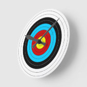 Archery Target Clock Ronde Klok (Hoek)