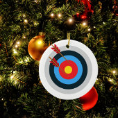 Archery Target Custom Name Ornament