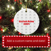 Archery Target Custom Name Ornament