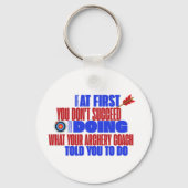 Archery Target Custom Name Sleutelhanger (Voorkant)