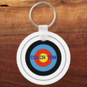 Archery Target Custom Name Sleutelhanger (Achterkant)