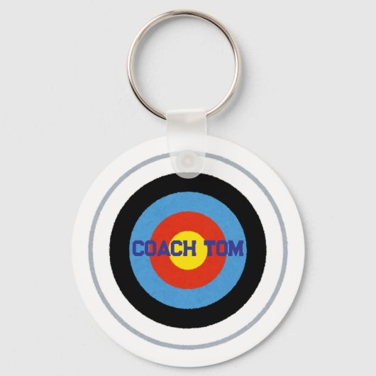 Archery Target Custom Name Sleutelhanger (Achterkant)