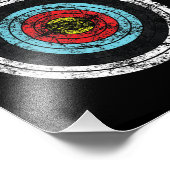 Archery Target Cute bow Hunting Funny Archer Foto Afdruk (Hoek)