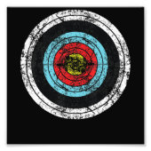 Archery Target Cute bow Hunting Funny Archer Foto Afdruk (Voorkant)