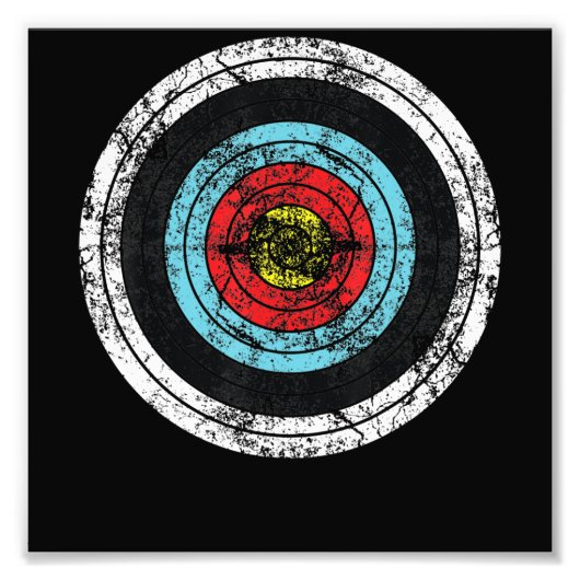 Archery Target Cute bow Hunting Funny Archer Foto Afdruk (Voorkant)