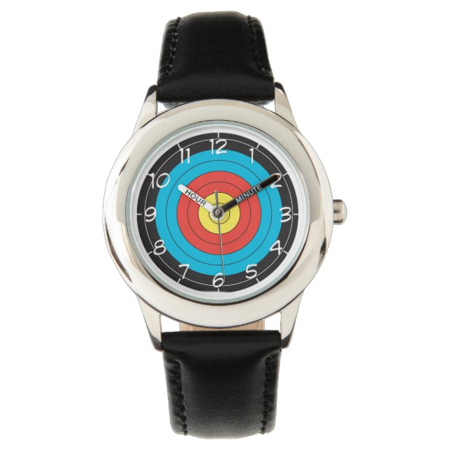"Archery target" design polshorloges Horloge (Voorkant)