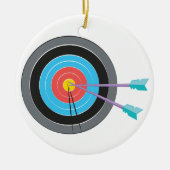 Archery Target Keramisch Ornament (Voorkant)